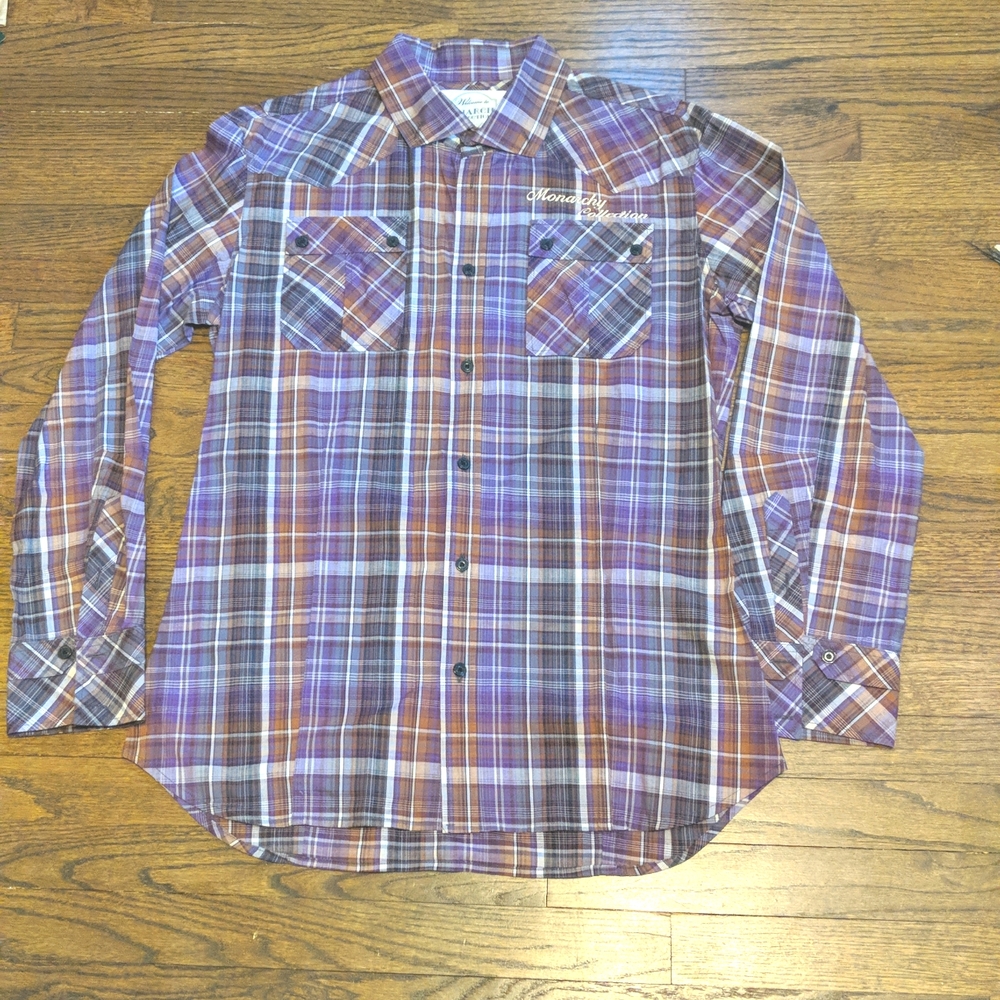 Monarchy Collection plaid cotton shirt